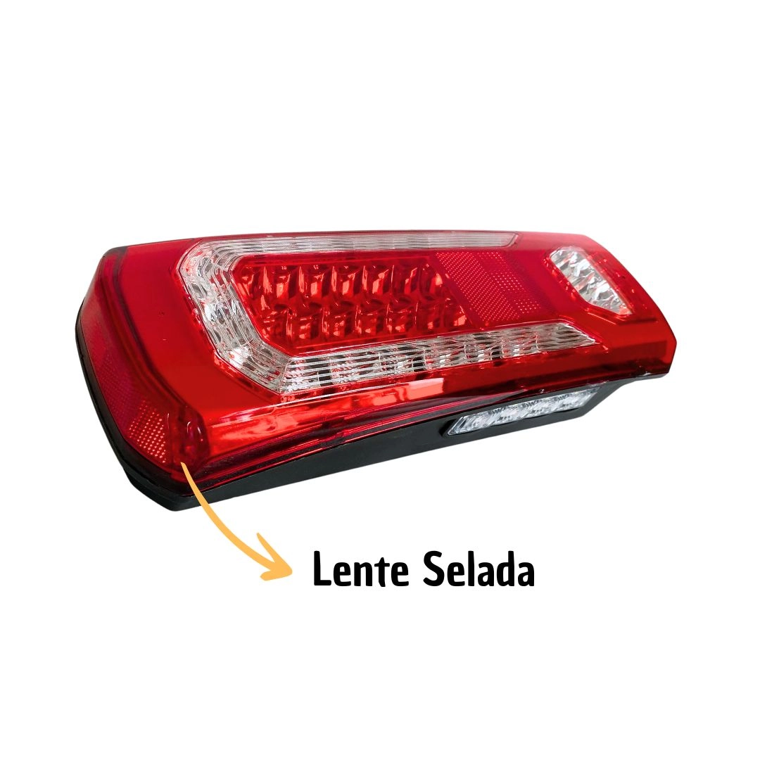 Lanterna Traseira LED 24V Para Mercedes Acor Actros 2019 a 2023 Accelo Atron Atego Lado Esquerdo