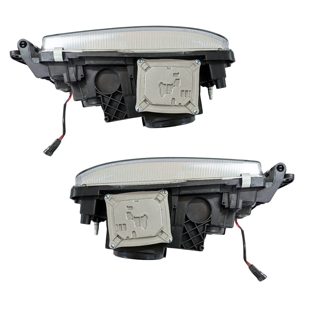 Par Farol Para Iveco Stralis Hi-way Cromado Led Com Chicote