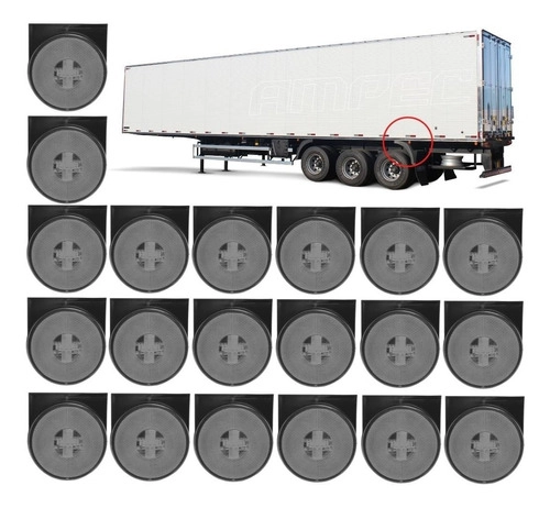 Kit 20 Lanternas Lateral Led Caminhão Carreta Com Suporte Cristal G Kit 20 Lanternas Lateral Led Caminhão Carreta Com Suporte Cristal G