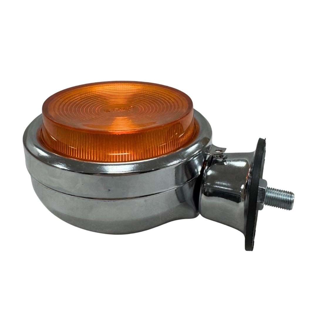 Lanterna Bojuda Foguinho Maria Cromada Amarelo Para Caminhão Carreta Reboque