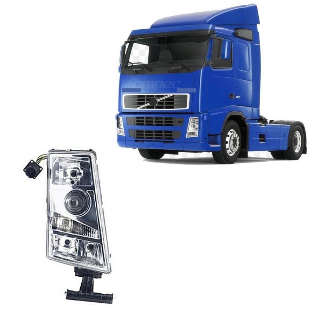 Farol Dianteiro Principal Para Caminhão Volvo Fh Fm Fm12 Fh12 Lado Direito 20360898 Farol Dianteiro Principal Para Caminhão Volvo Fh Fm Fm12 Fh12 Lado Direito 20360898