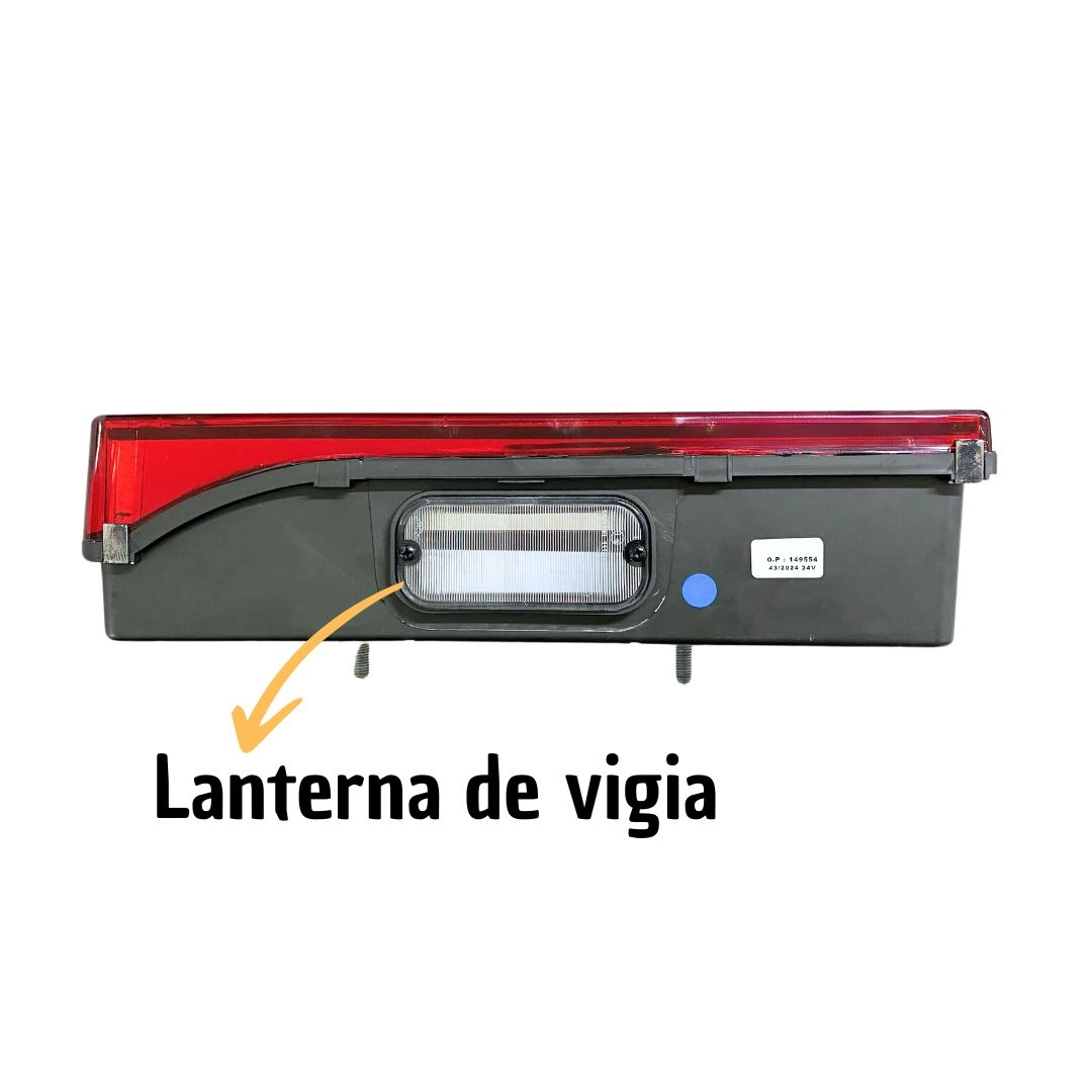 Lanterna Traseira LED 24V VW Novo Constellation Meteor LE Lanterna Traseira LED 24V VW Novo Constellation Meteor LE