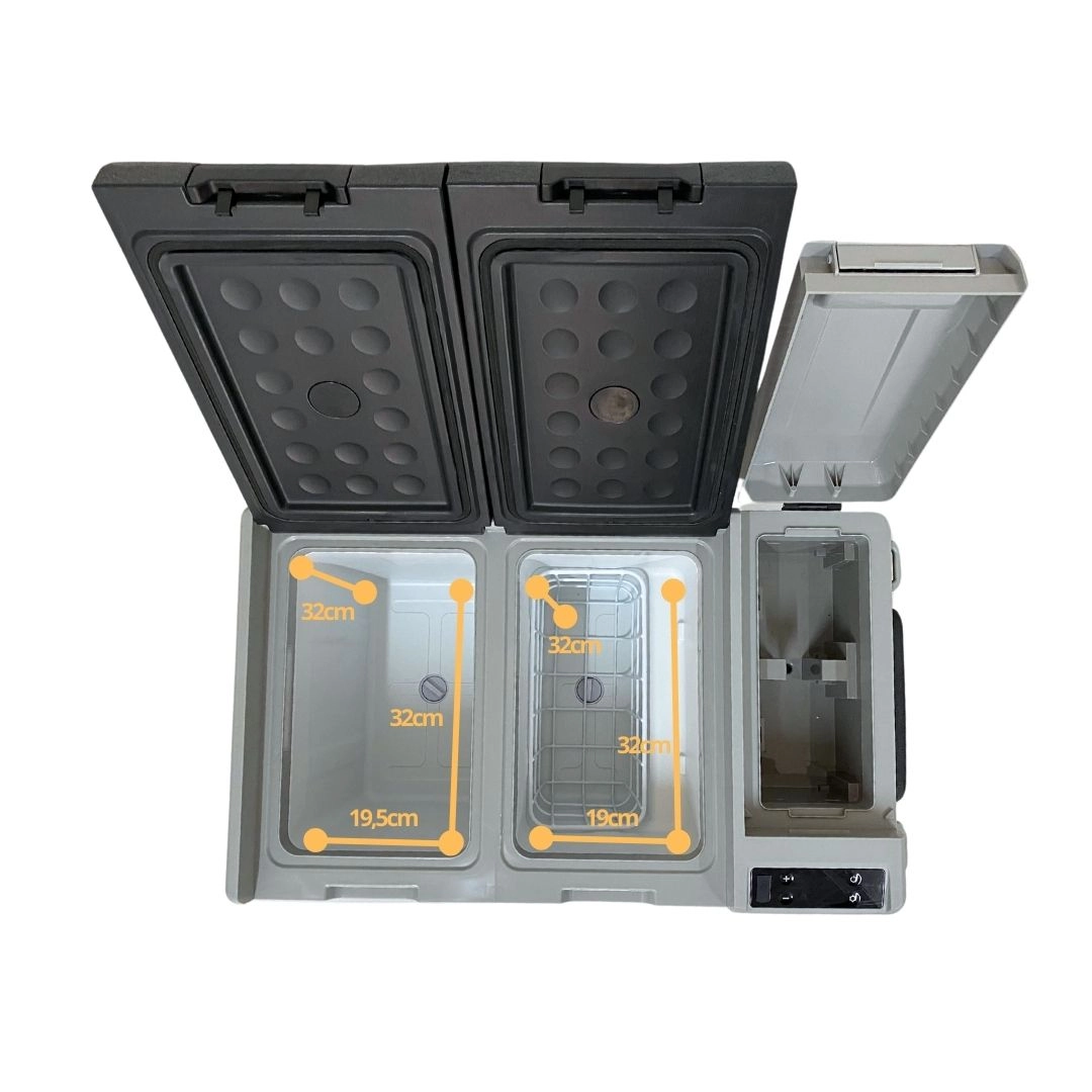 Geladeira 35 Litros Portátil Dupla 12/24v 110/220v Caminhão Geladeira 35 Litros Portátil Dupla 12/24v 110/220v Caminhão