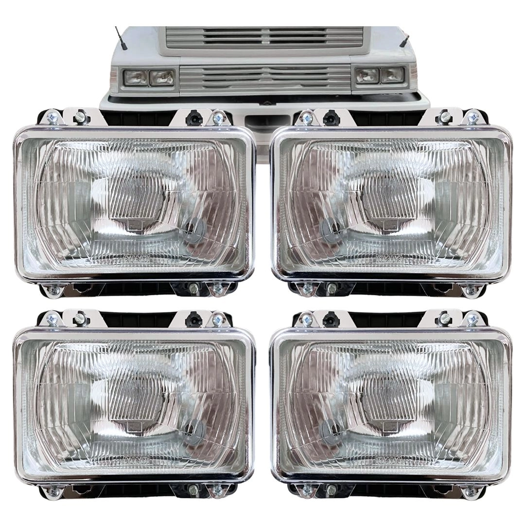 Kit 4 Farol ParaMb Mercedes Bicudo  1113 1313 1513