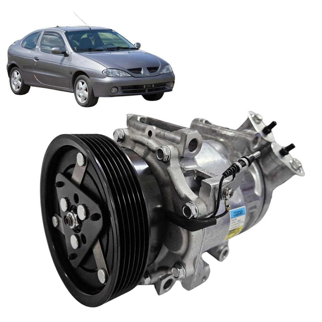 Compressor Ar Condicionado Para Megane 1.6 1999 a 2006 6PK