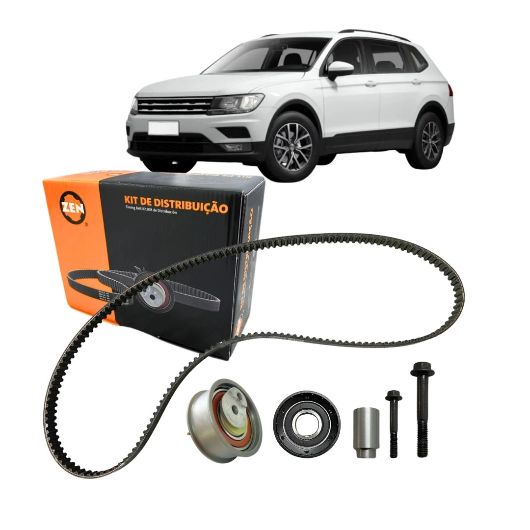 Kit Polia Tensor Correia Dentada Para Tiguan 1.4 TSI Após 16 Kit Polia Tensor Correia Dentada Para Tiguan 1.4 TSI Após 16