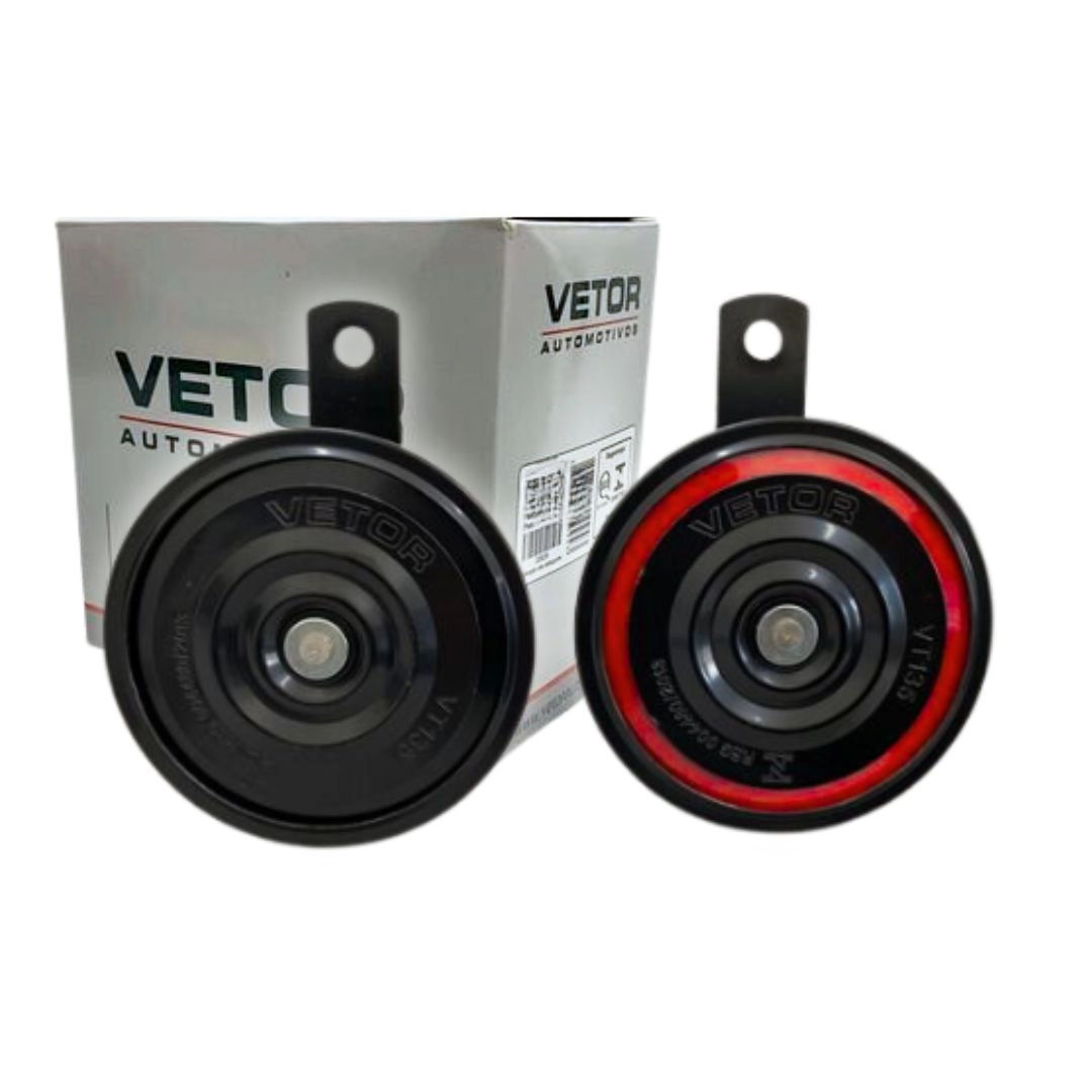 Buzina Paquerinha Eletrônica Universal 92mm 12V Grave Agudo Buzina Paquerinha Eletrônica Universal 92mm 12V Grave Agudo