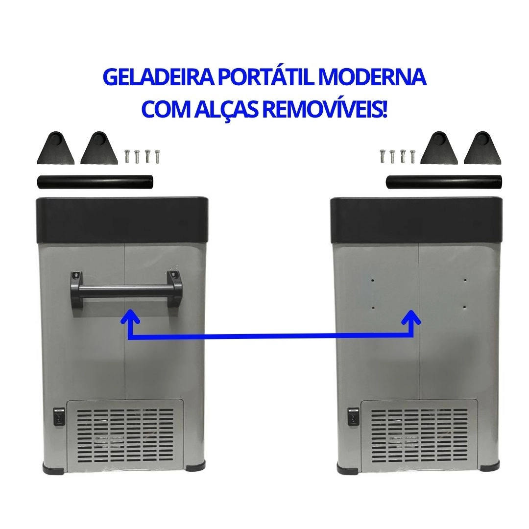 Geladeira 65 Litros 12V/24V 110v/220v Caminhão Ônibus Van