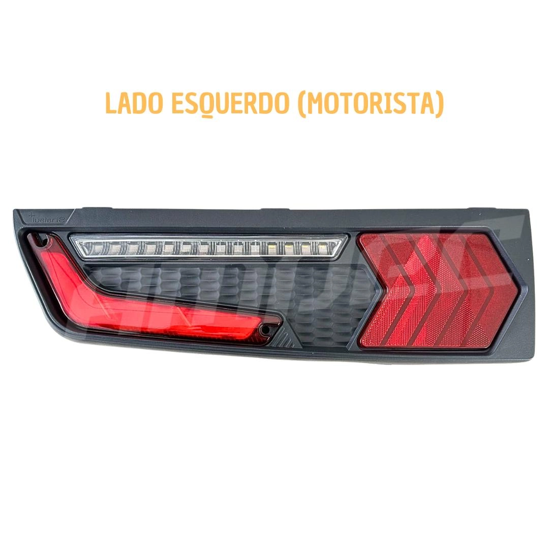 Lanterna Traseira Implemento Euro Bivolt c/ chicote Esquerdo