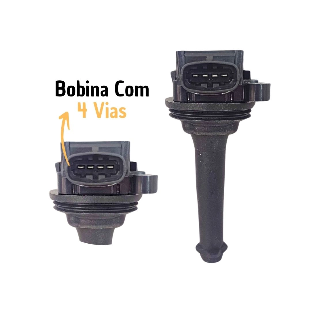 Bobina Ignição Para Volvo S60 S80 X90 5 e 6 Cilindros Hella
