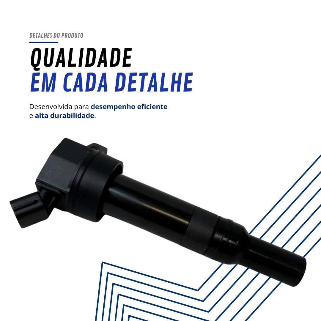 Bobina de Ignição Tipo Caneta 12V 2 Pinos Para Kia Sportage 2.0 Soul 1.6 e Hyundai Creta Ix35 Elantra Tucson Gauss Bobina de Ignição Tipo Caneta 12V 2 Pinos Para Kia Sportage 2.0 Soul 1.6 e Hyundai Creta Ix35 Elantra Tucson Gauss