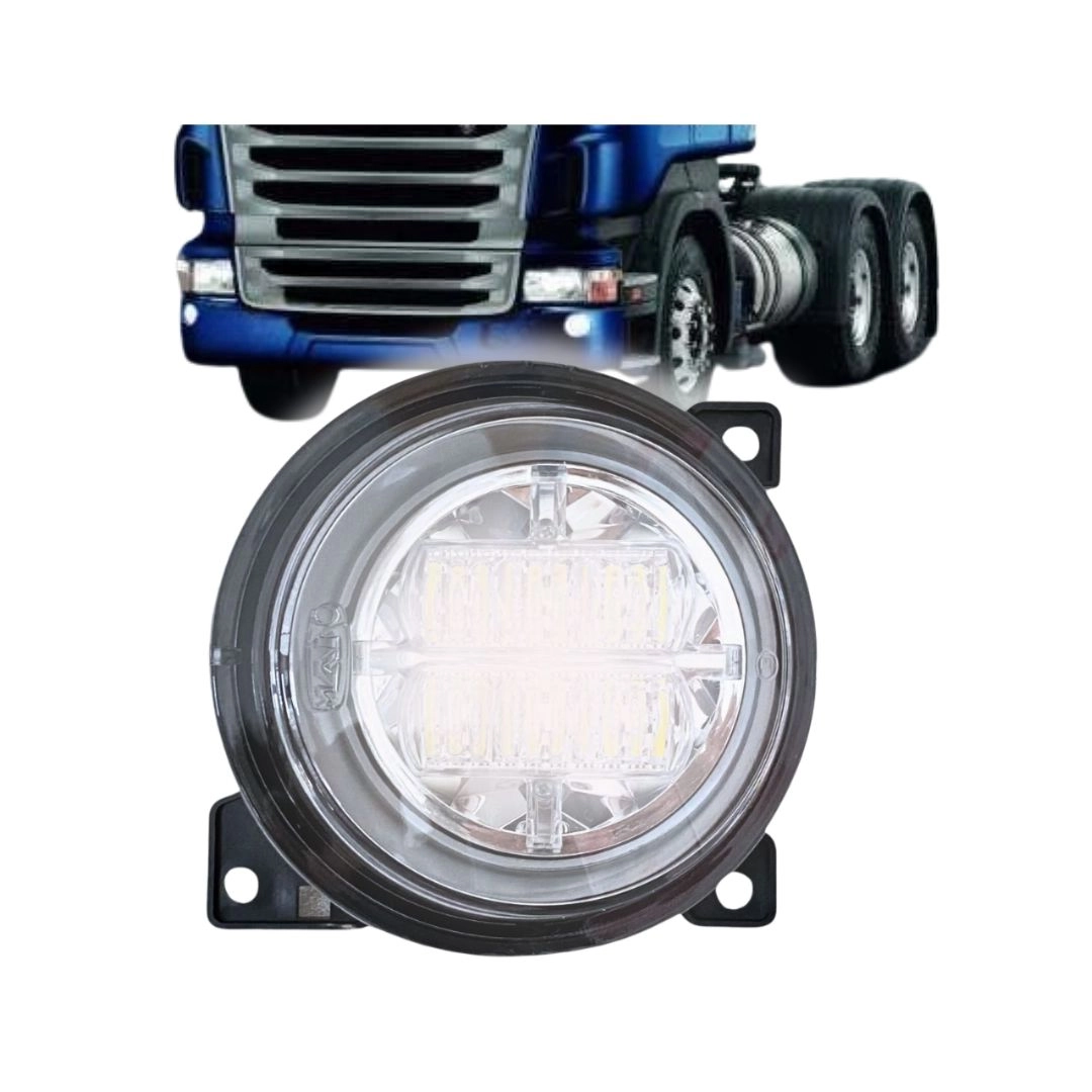 Farol Auxiliar Neblina LED Para Scania Série PGR Lado Esquerdo IAM 83437417 Farol Auxiliar Neblina LED Para Scania Série PGR Lado Esquerdo IAM 83437417