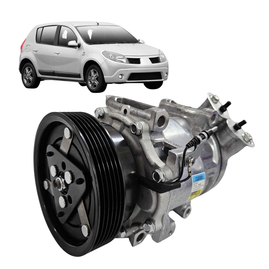Compressor Ar Condicionado Para Sandero 1.6 2007 a 2014 6PK
