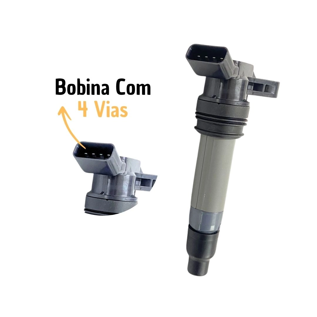 Kit 6 Bobina de Ignição Para Land Rover Free Lander 2 Hella