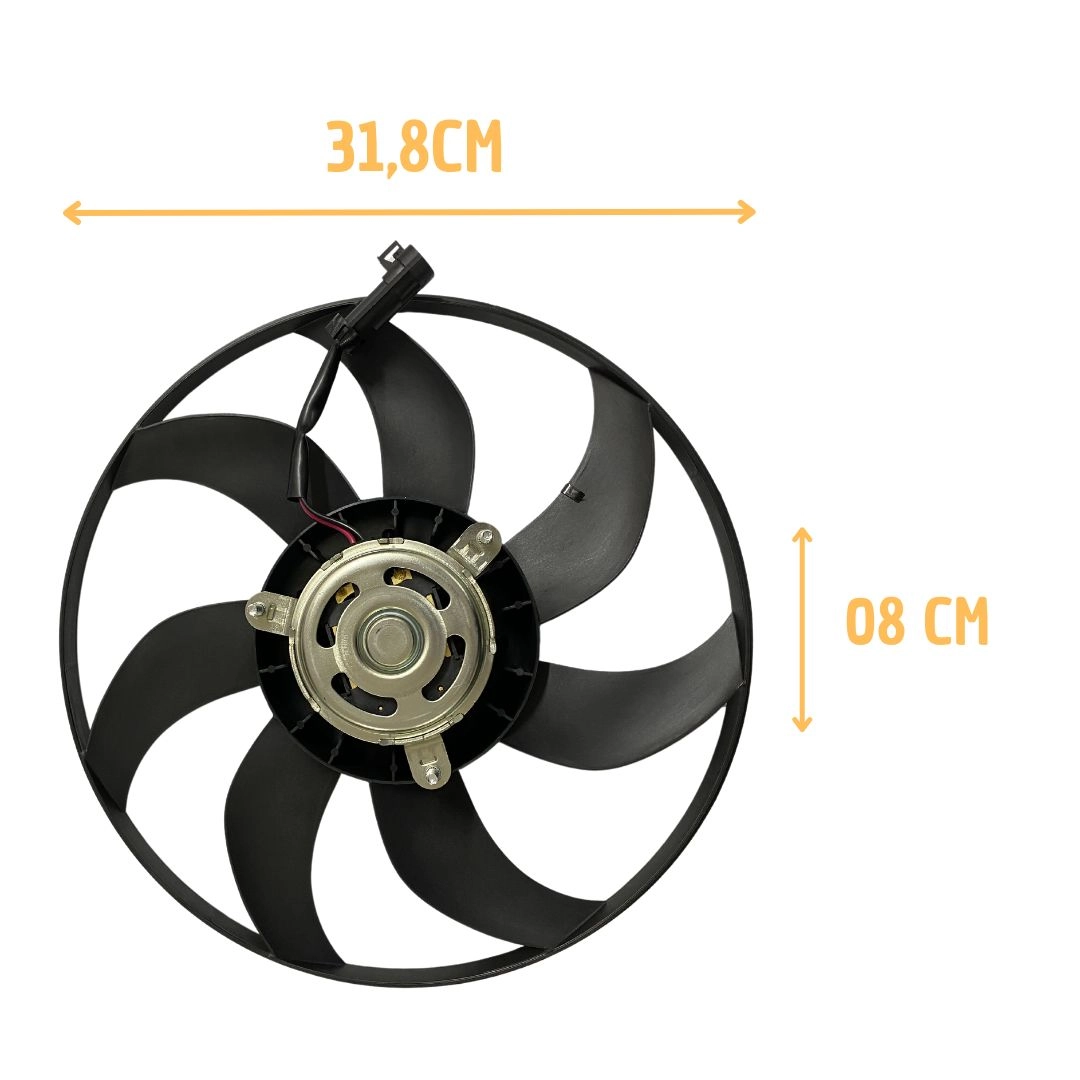 Ventoinha Radiador Para Brava Marea 2001 a 2005