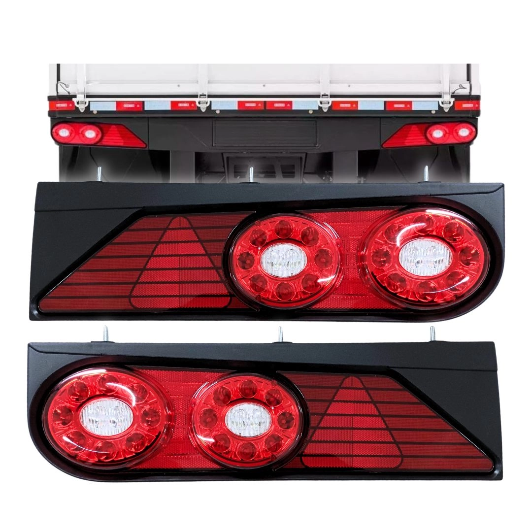 Par Lanterna Traseira Completa Carreta Randon Led Apos 2013 Par Lanterna Traseira Completa Carreta Randon Led Apos 2013