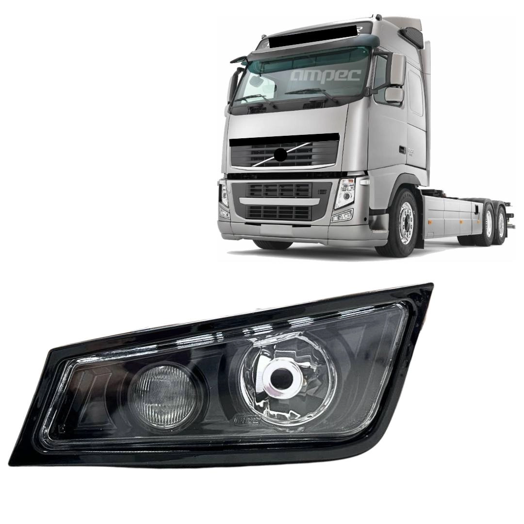 Farol Auxiliar ParaVolvo FH13 Máscara Negra Black LE