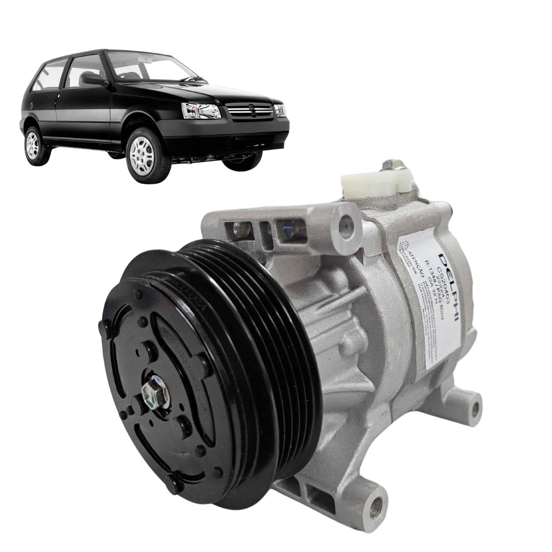 Compressor Ar Condicionado Para Fiat Uno 1.0 2006 a 2008 Compressor Ar Condicionado Para Fiat Uno 1.0 2006 a 2008