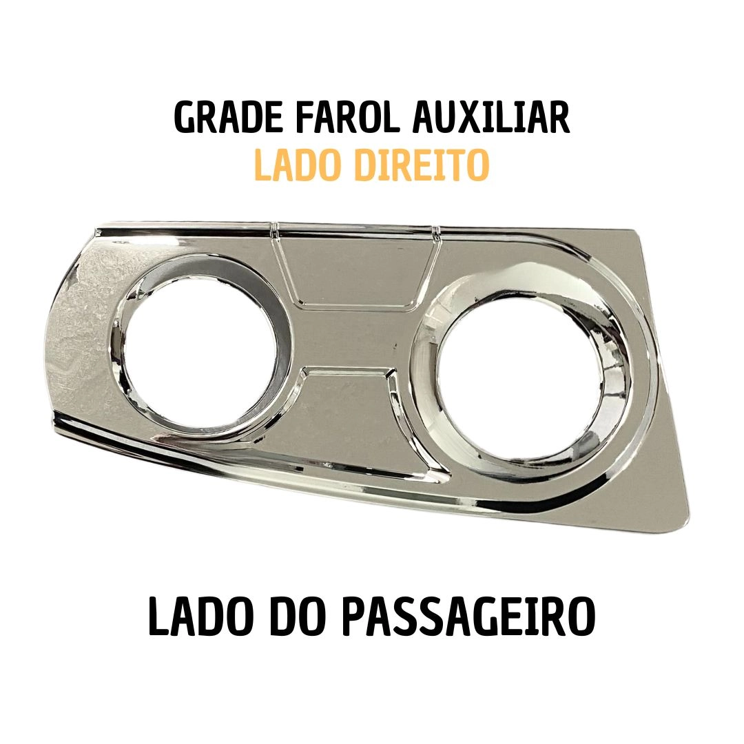 Moldura Farol Auxiliar Para Iveco Stralis Cromado LD Moldura Farol Auxiliar Para Iveco Stralis Cromado LD