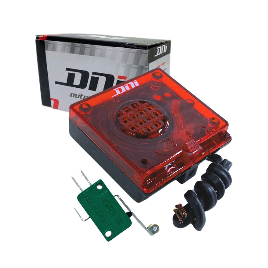 Alarme Sonoro Visual p/ Caminhão Caçamba Basculante Bivolt