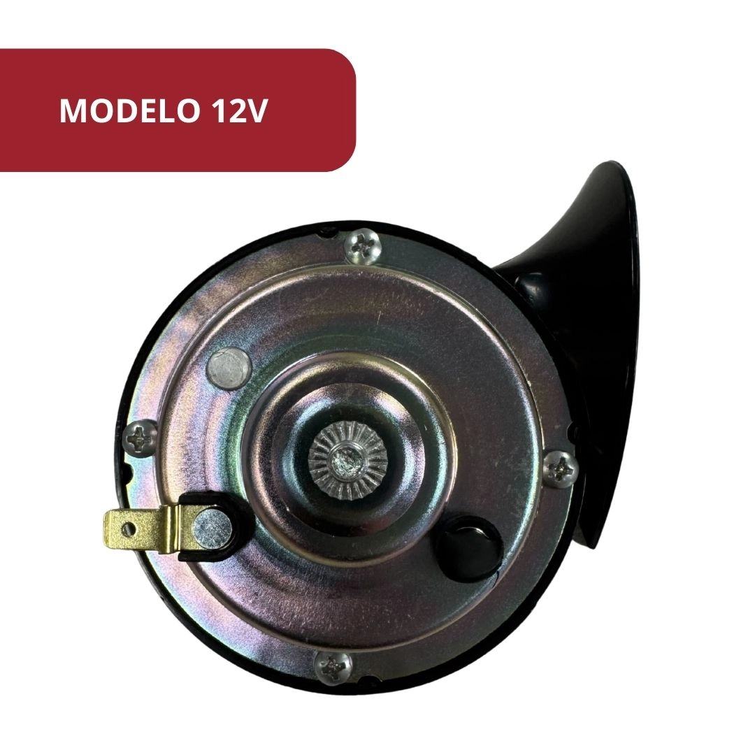 Buzina Caracol Dupla 12v Universal Carro Som Grave Agudo 1 Terminal GB1053