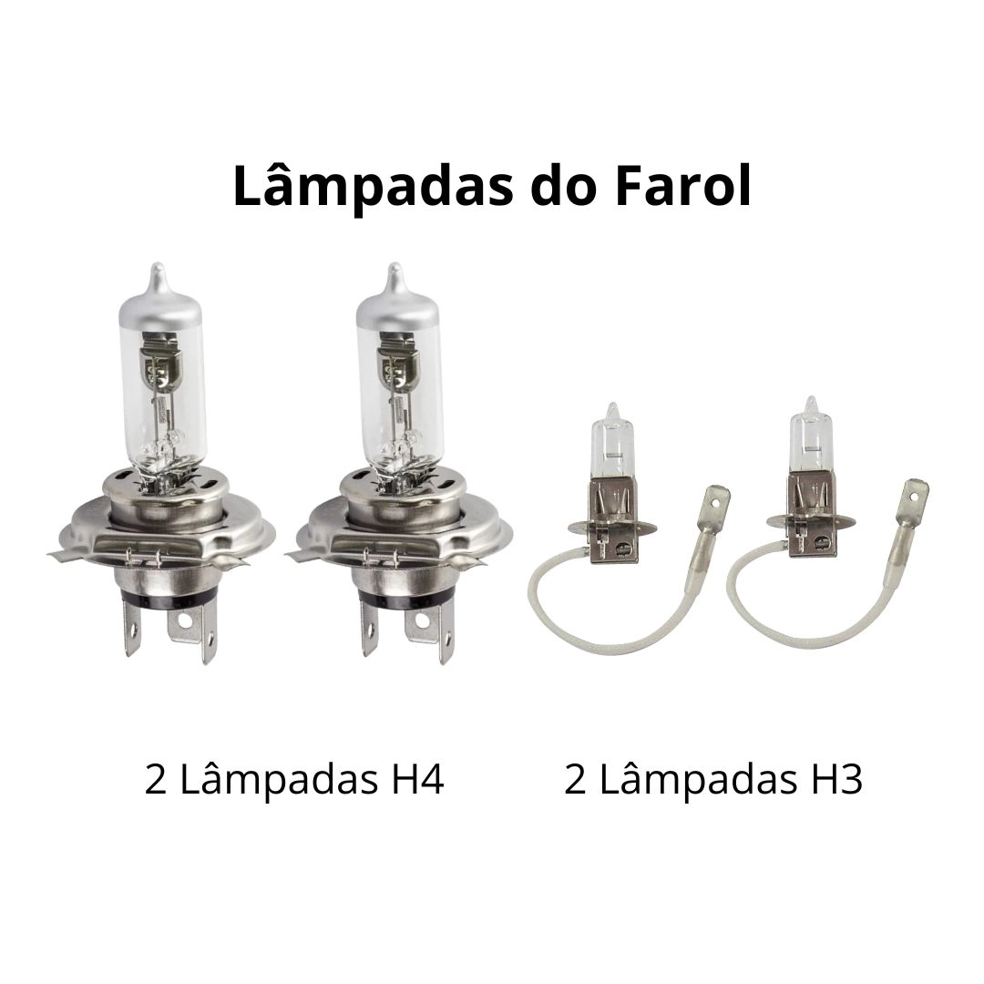 Par Farol Para GM A20 C20 D20 1993 a 1996 Lente Vidro