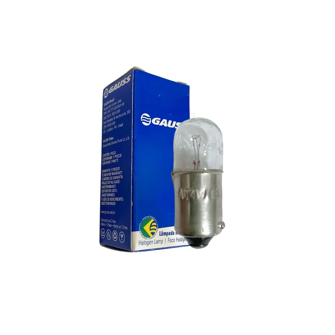 Lampada Miniatura 69 24V T4W Painel e Meia Luz Gauss GL0069A