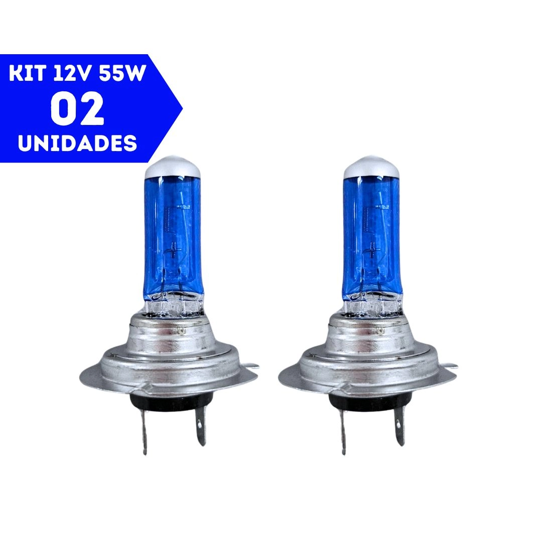 Par Lâmpada Super Branca H7 12v 55w Lâmpada H7 Branca GL61H7 Par Lâmpada Super Branca H7 12v 55w Lâmpada H7 Branca GL61H7