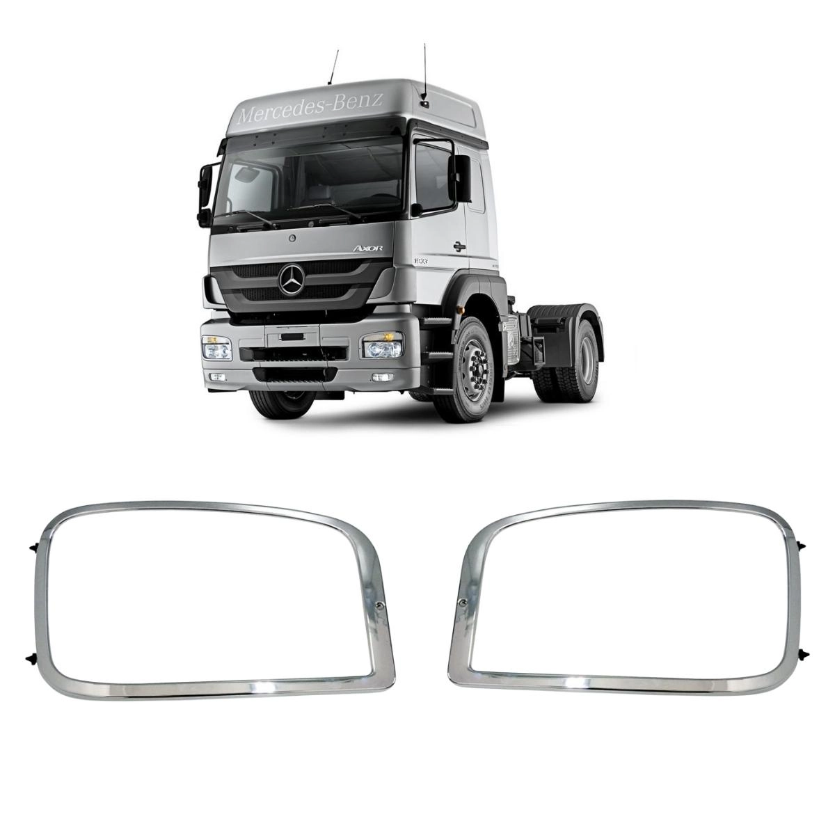 Par Moldura Farol Compativel MB Axor Par Moldura Farol Compativel MB Axor