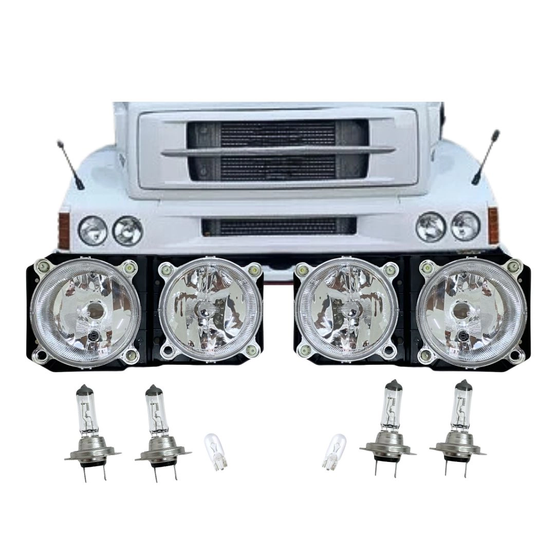 Kit Farol Duplo MBB Cara Chata 1938s 1944s NINO + Lâmpadas 