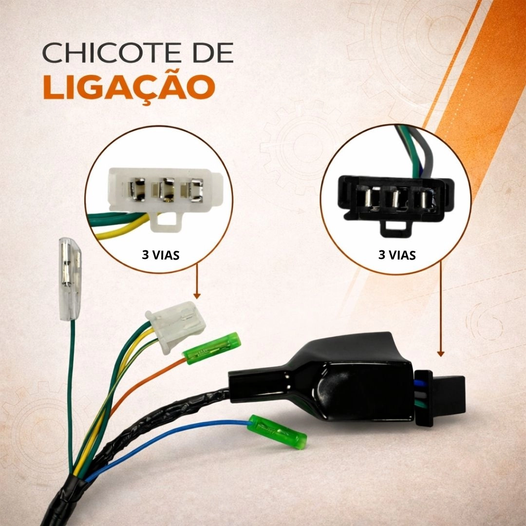 Chicote Fiação Para Honda CG 125 Fan Es 2009 a 2011 Partida Eletrica 90285550 Magnetron Chicote Fiação Para Honda CG 125 Fan Es 2009 a 2011 Partida Eletrica 90285550 Magnetron