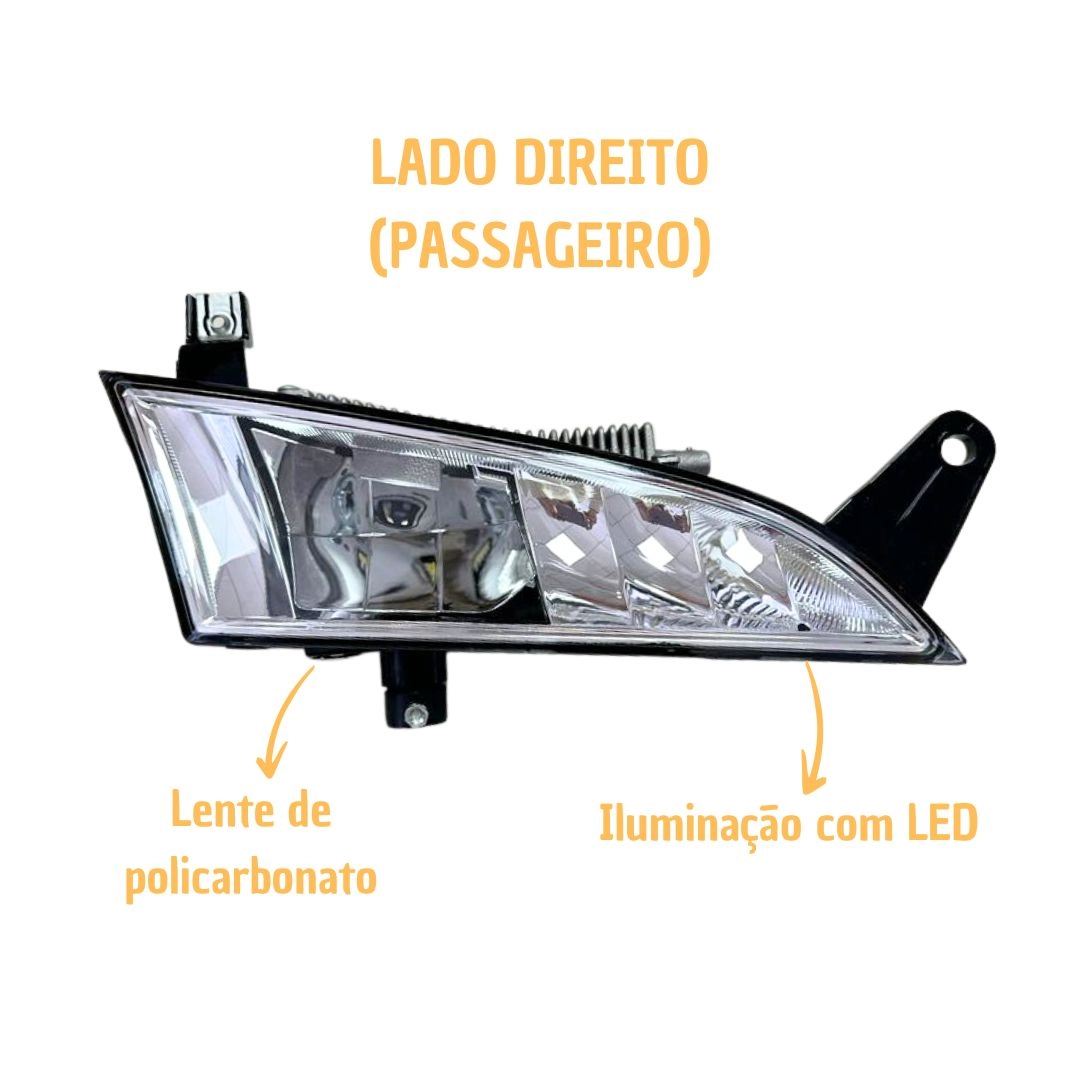 Farol Auxiliar Grade LED ParaScania S6 Ntg Direito