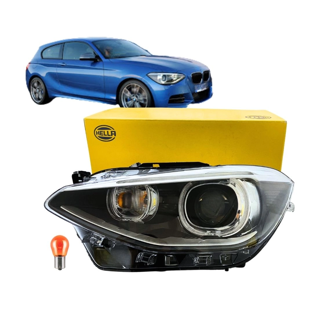 Farol Para BMW 120i 125i M135i 2011 a 2019 Bi Xenon LE Hella