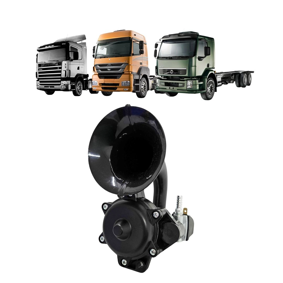 Buzina Ar Para Caminhões Universal Iveco Man MB Volvo 24V 450Hz Gauss