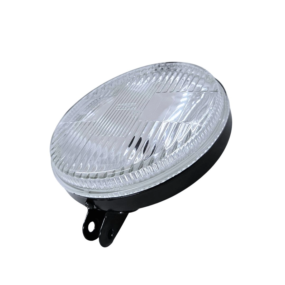 Farol Auxiliar Universal Redondo 142mm Lente Vidro H3