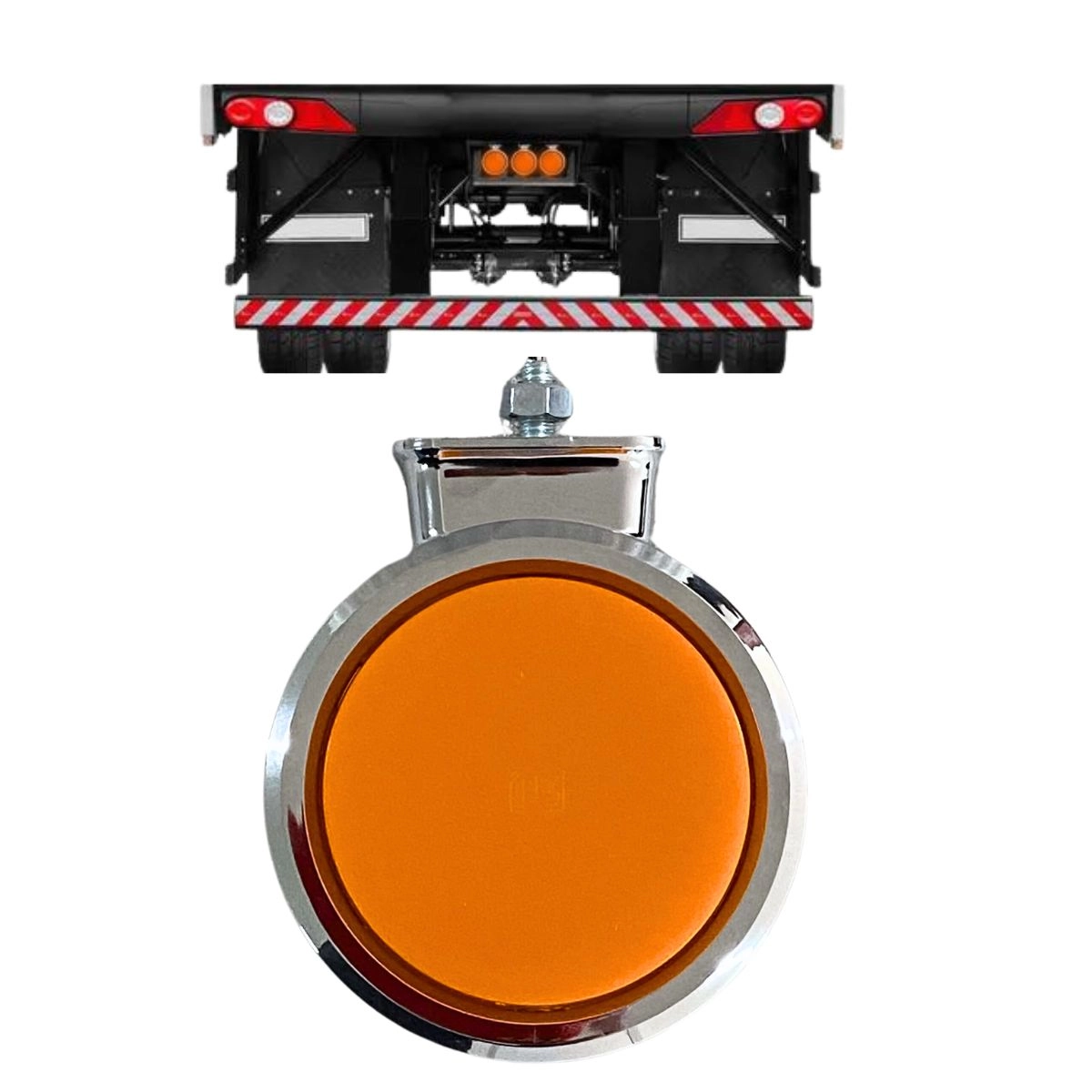 Lanterna Bojuda Foguinho Maria LED Cromada Bivolt Amarela Lanterna Bojuda Foguinho Maria LED Cromada Bivolt Amarela