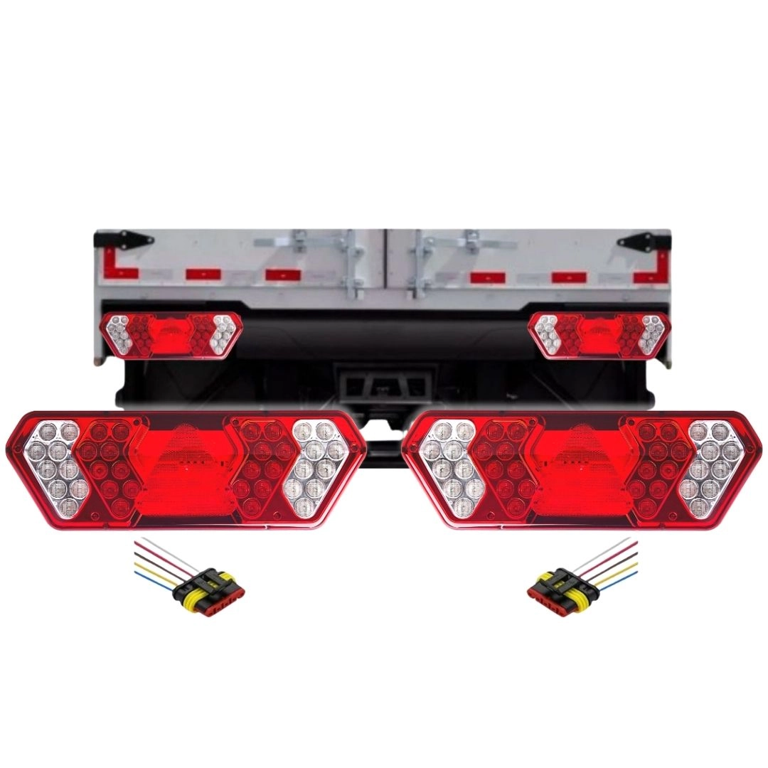 Par Lanterna Traseira Implemento Guerra Ap 2012 24V Chicotes Par Lanterna Traseira Implemento Guerra Ap 2012 24V Chicotes