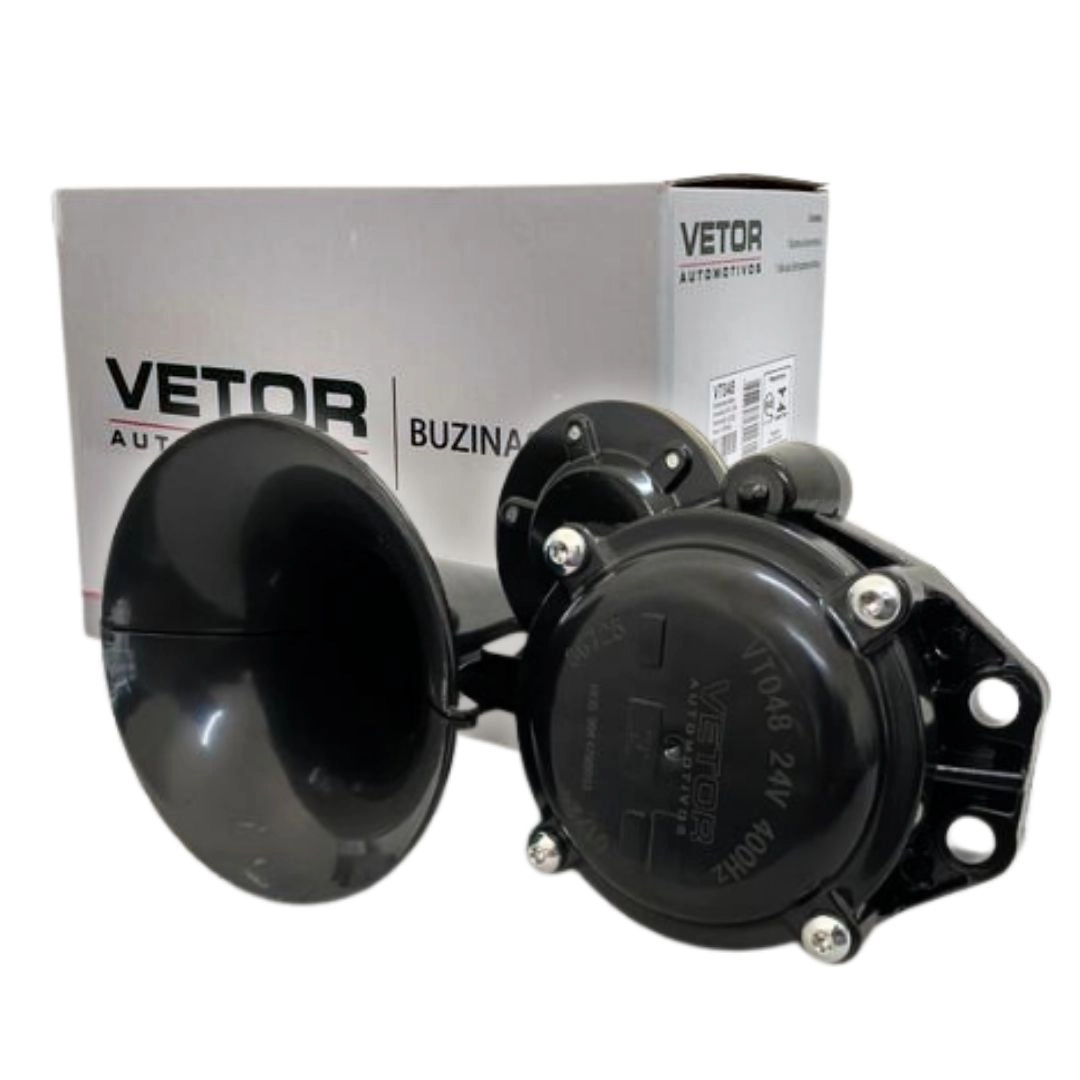 Buzina Eletrica 1 Corneta Para Caminhão Volkswagen Mercedes Benz Iveco Buzina Eletrica 24v Universal