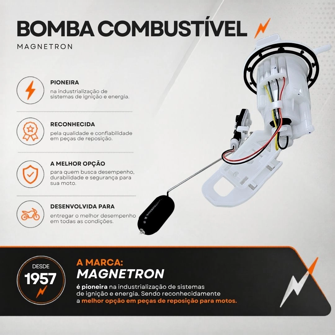 Bomba De Combustível Para Honda Titan 150 Fan 150 Cargo 2014 a 2015 NRX Bros 160 2014 a 2019 Magnetron 90217541 Bomba De Combustível Para Honda Titan 150 Fan 150 Cargo 2014 a 2015 NRX Bros 160 2014 a 2019 Magnetron 90217541