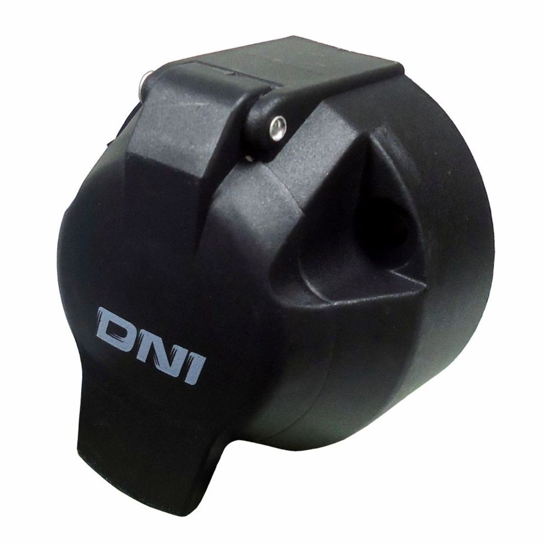 Tomada Elétrica Carretinha Caminhão Reboque Conector Fêmea 6 Polos Bivolt 12v/24v Nylon DNI 8730