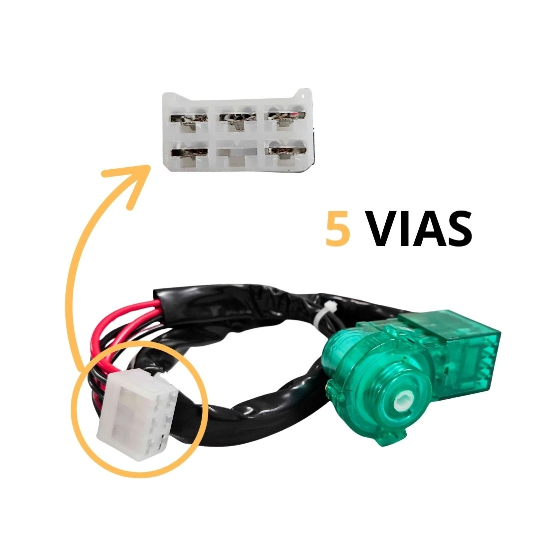 Comutador Ignição Para Atego Após 1997 Com Chicote e Plug