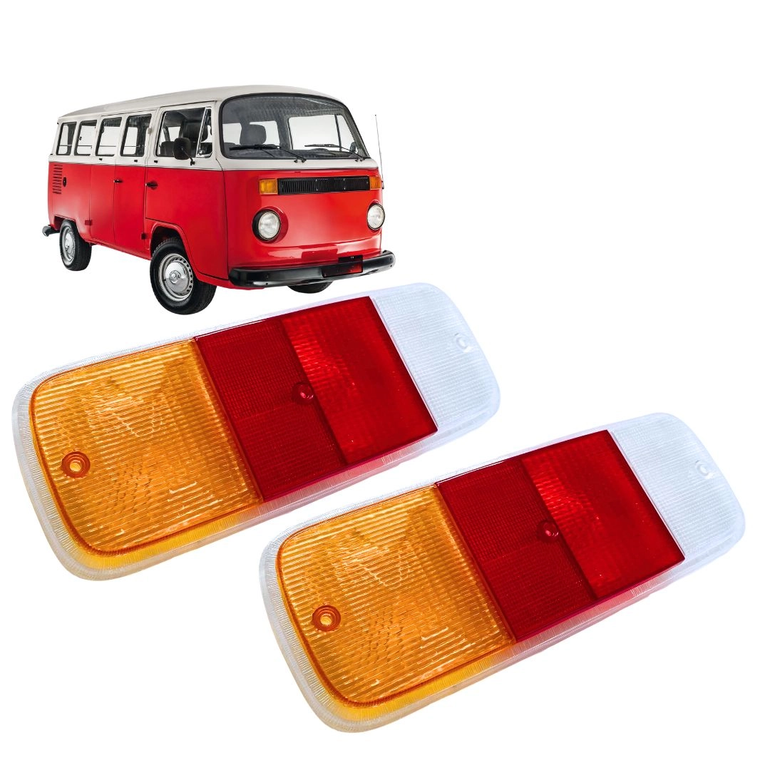Lente Lanterna Tricolor Traseira Para Kombi Clipper Lente Lanterna Tricolor Traseira Para Kombi Clipper