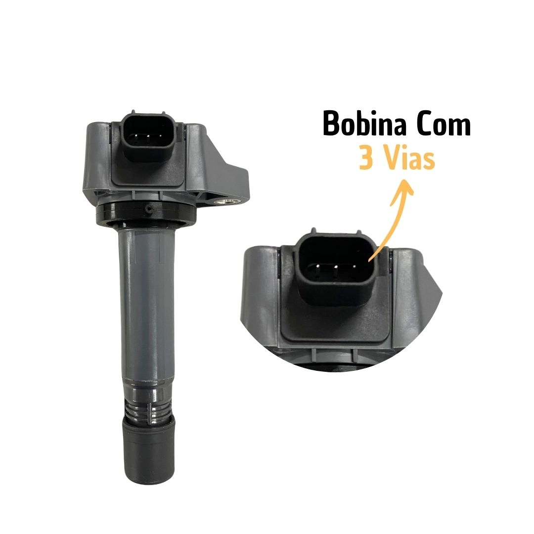 Kit 4 Bobina Ignição Para Honda New Civic 1.8 CR-V 2.0 Hella Kit 4 Bobina Ignição Para Honda New Civic 1.8 CR-V 2.0 Hella