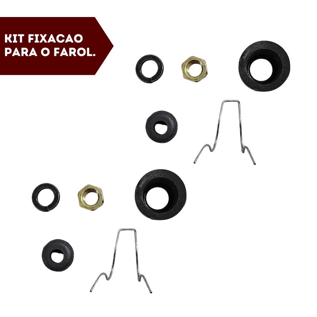 Par Farol Auxiliar Para Mercedes 1942 1945 Retangular Vidro