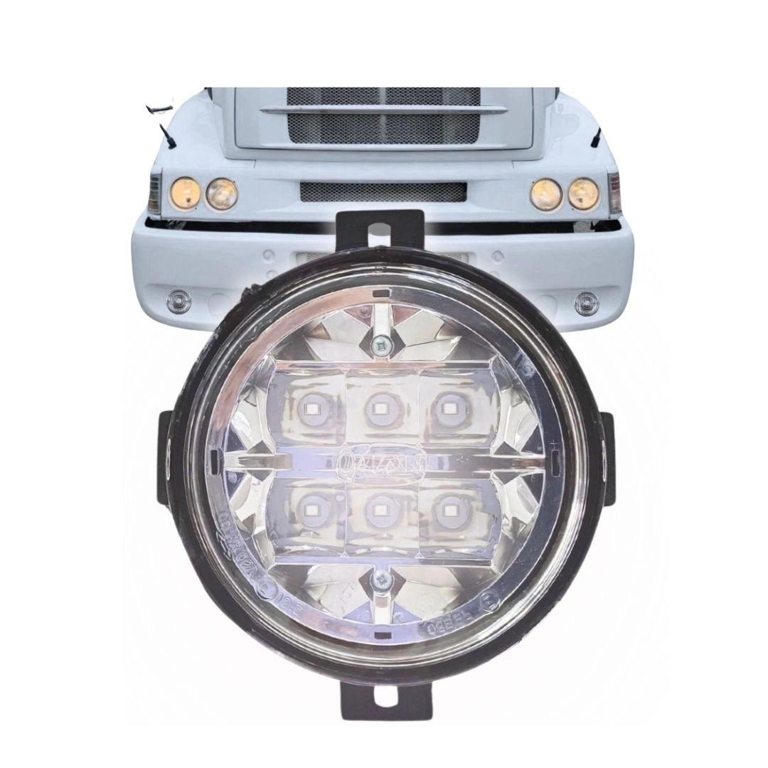 Farol Auxiliar De Milha Neblina LED 112mm Com Suporte Para Volkswagen Constellation 24V IAM 83428418 Farol Auxiliar De Milha Neblina LED 112mm Com Suporte Para Volkswagen Constellation 24V IAM 83428418