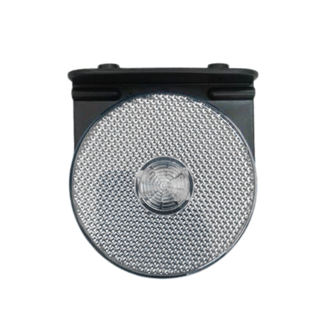Lanterna Lateral LED Para Caminhão Reboque Randon Guerra Facchini Bivolt Cristal Com Suporte