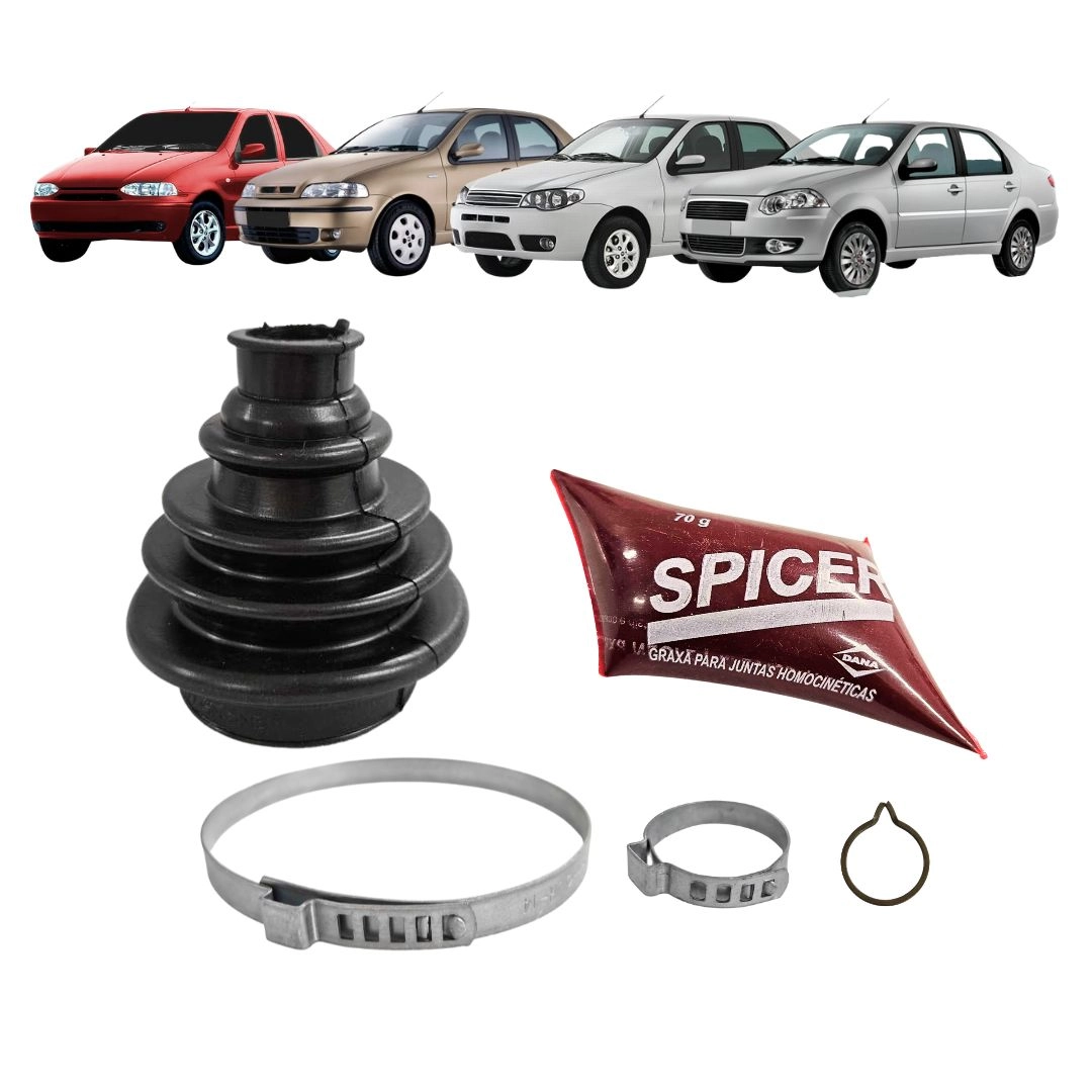 Kit Reparo Coifa Homocinetica Para Siena 1998 a 2016 Roda