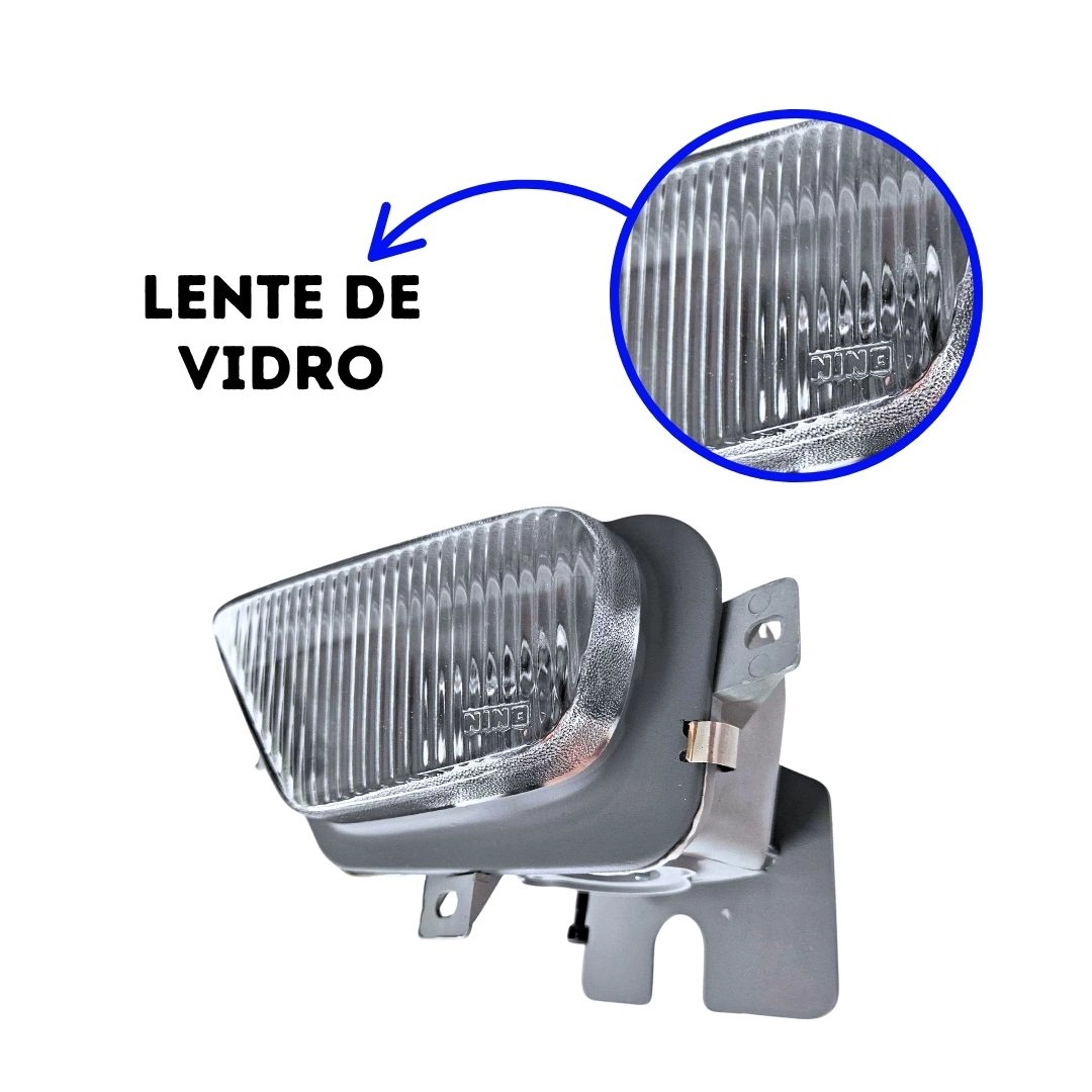 Par Farol Auxiliar Neblina Para S10 Blazer 1999 a 2000 Vidro Par Farol Auxiliar Neblina Para S10 Blazer 1999 a 2000 Vidro