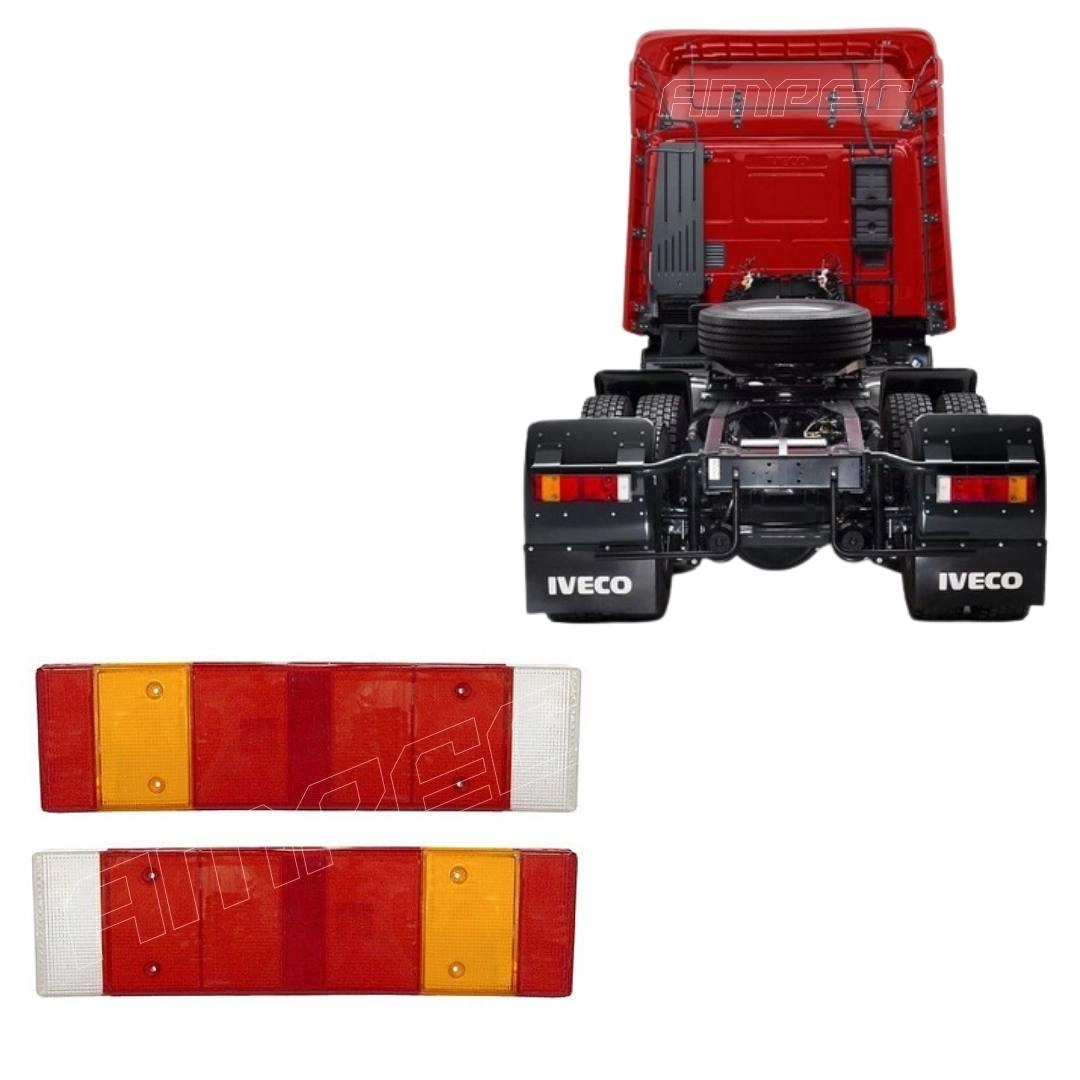 Par Lente Lanterna Traseira Compativel Iveco Stralis Tector Par Lente Lanterna Traseira Compativel Iveco Stralis Tector