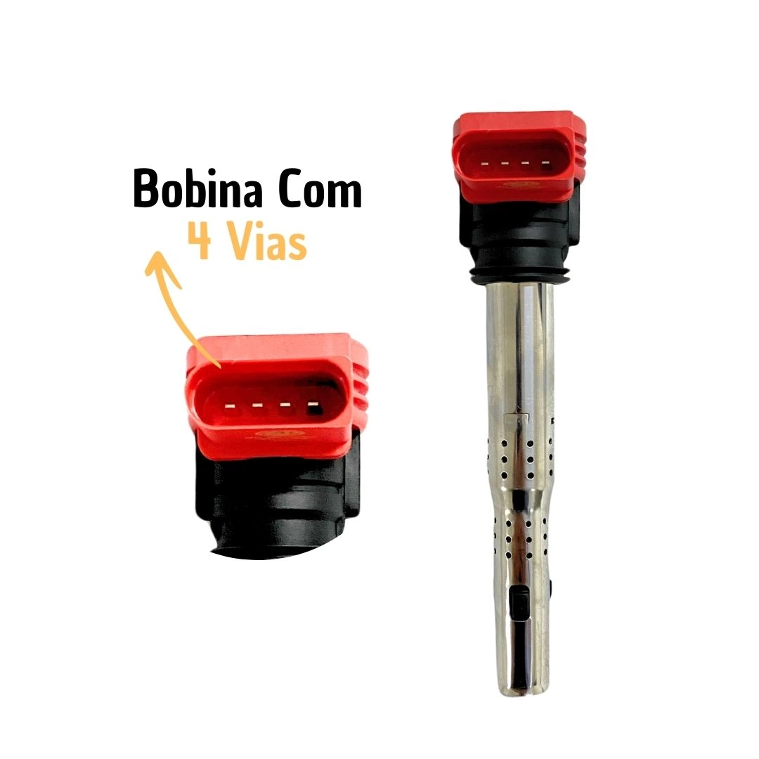 Bobina Ignição Para Audi A4 A5 A6 A7 A8 Q5 Q7 R8 RS6 Hella
